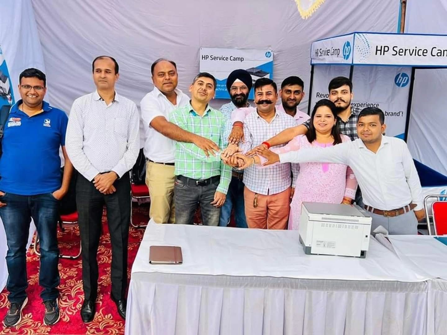 C-Destination team at HP Service Camp